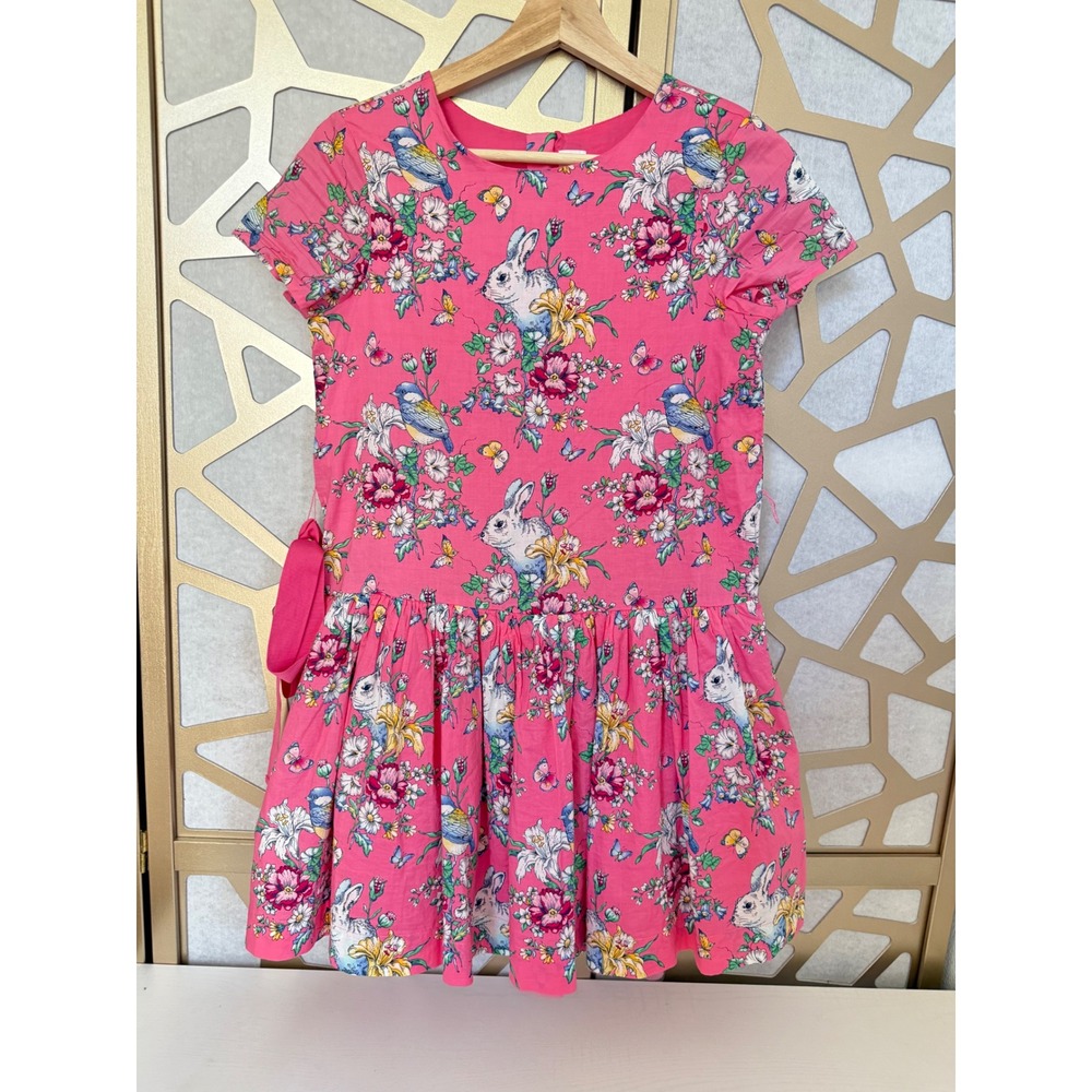 Gap Sarah Jessica Parker Girls Pink Bunny Bird Floral Tulle Skirt Dress XL 12